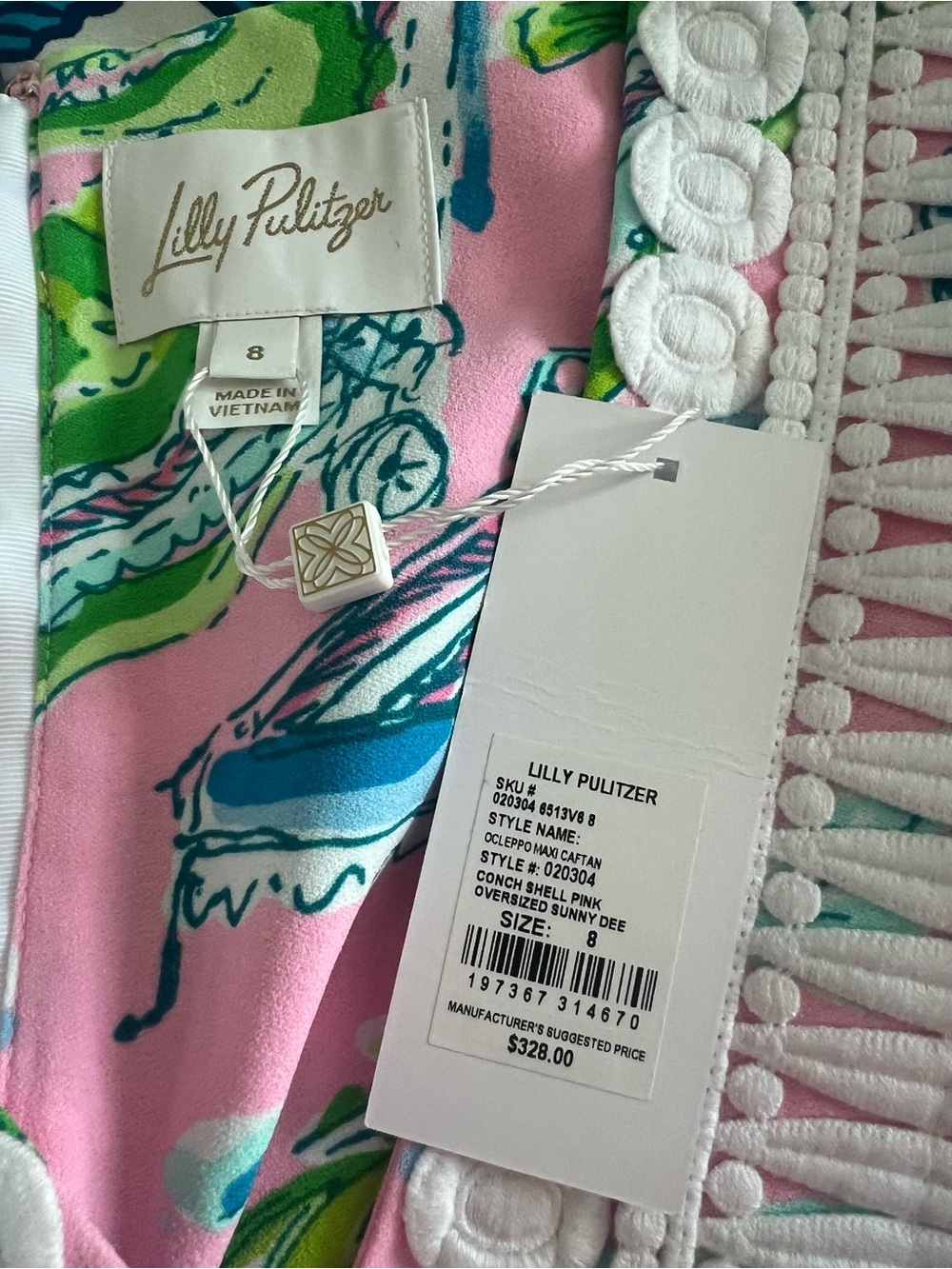 Lilly Pulitzer Ocleppo Maxi Oversized Caftan NWT - Picture 7 of 9